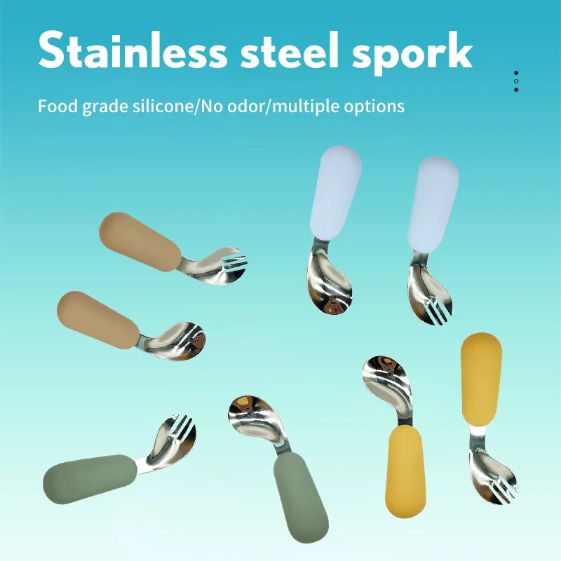 Baby Food Product - Baby Spoon Fork Set 316 Stainless