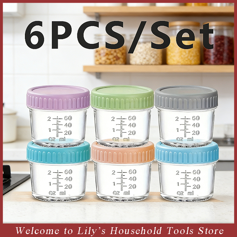 Baby Food Yogurt - 120ml 6Pcs Food Grade Glass Baby