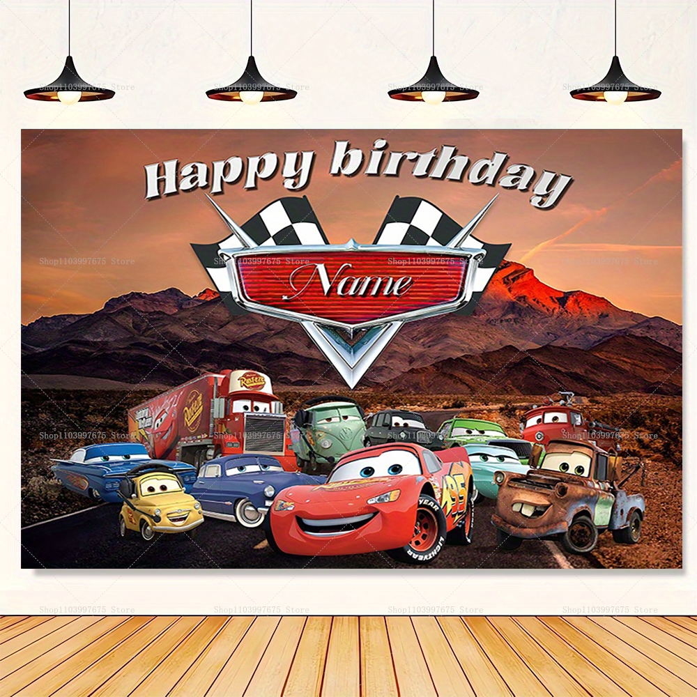 Baby Food Plan - Customizable Disney Lightning McQueen Backdrops Kids