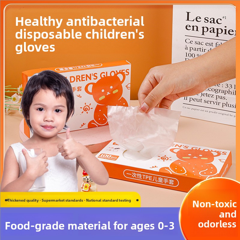 Baby Food Brand - Food Grade Disposable Gloves for 0-3