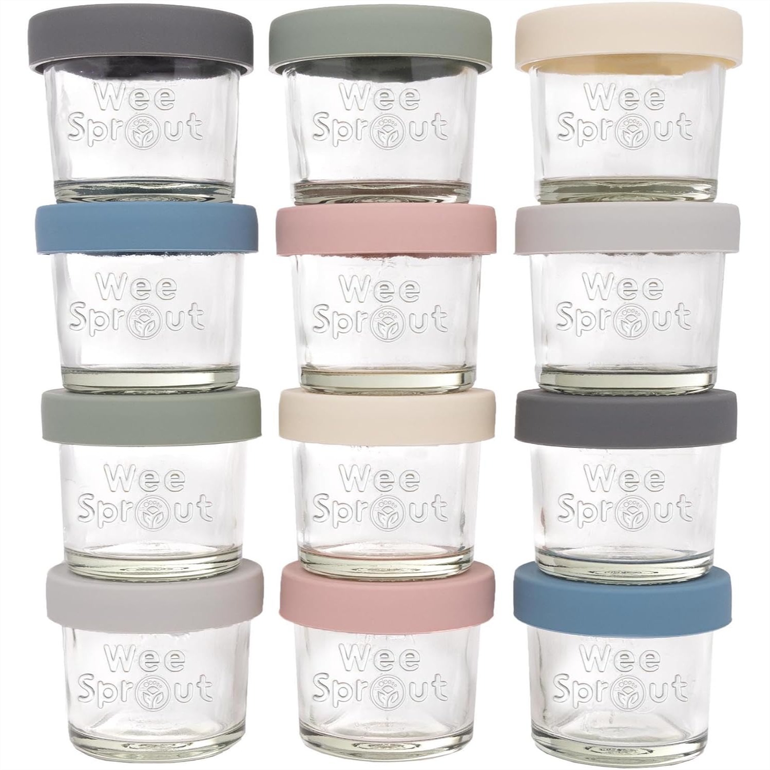 Baby Food Jar - Glass Baby Food Storage Jars with