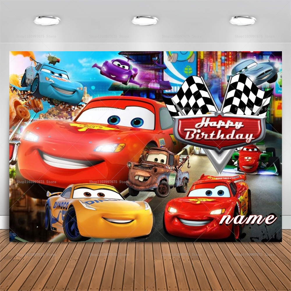 Baby Food Plan - Lightning McQueen Backdrops Children's Birthday Party