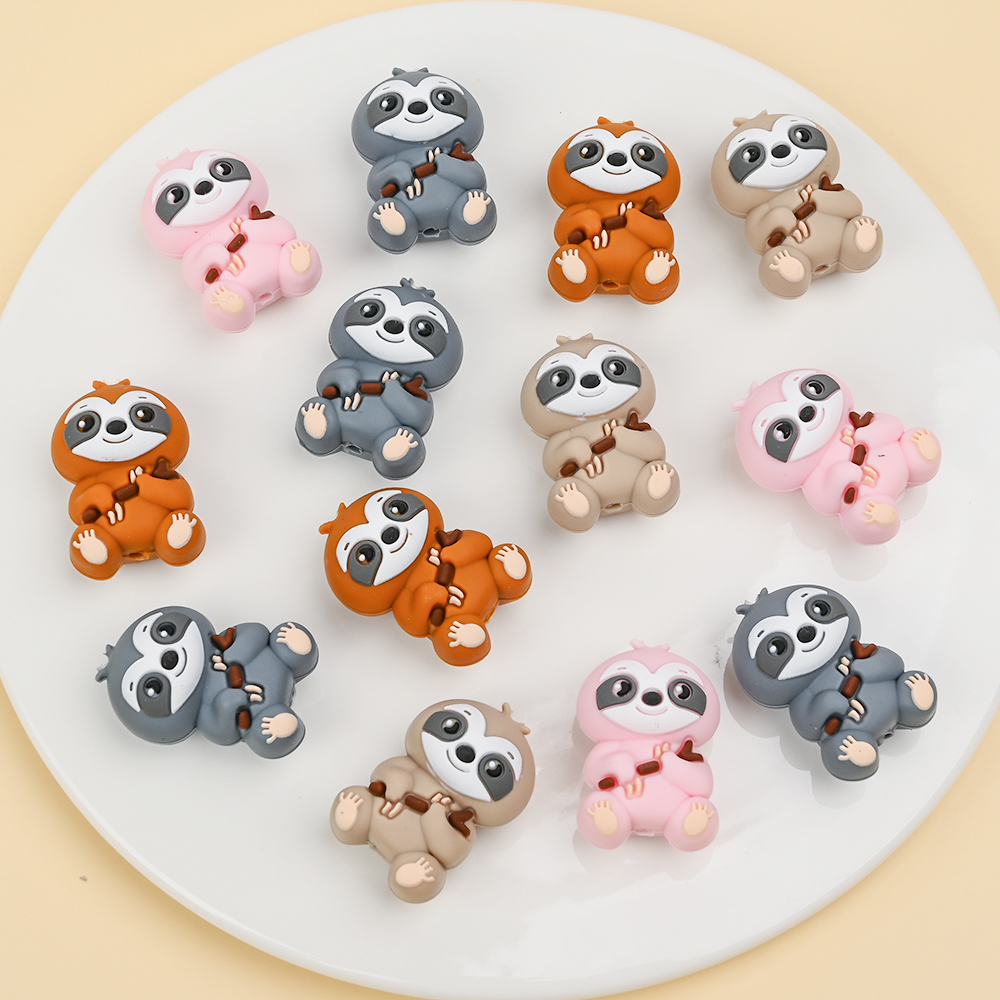 Baby Food Product - 4Pcs Food Grade Animal Silicone BeadsFor