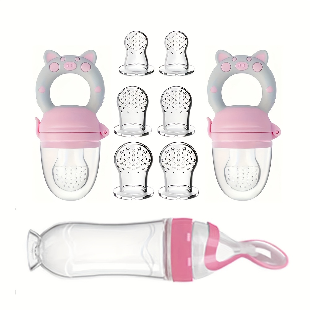Baby Food Jar - 9pcs Feeding Cutlery:1 Silicone Feeding Bottle