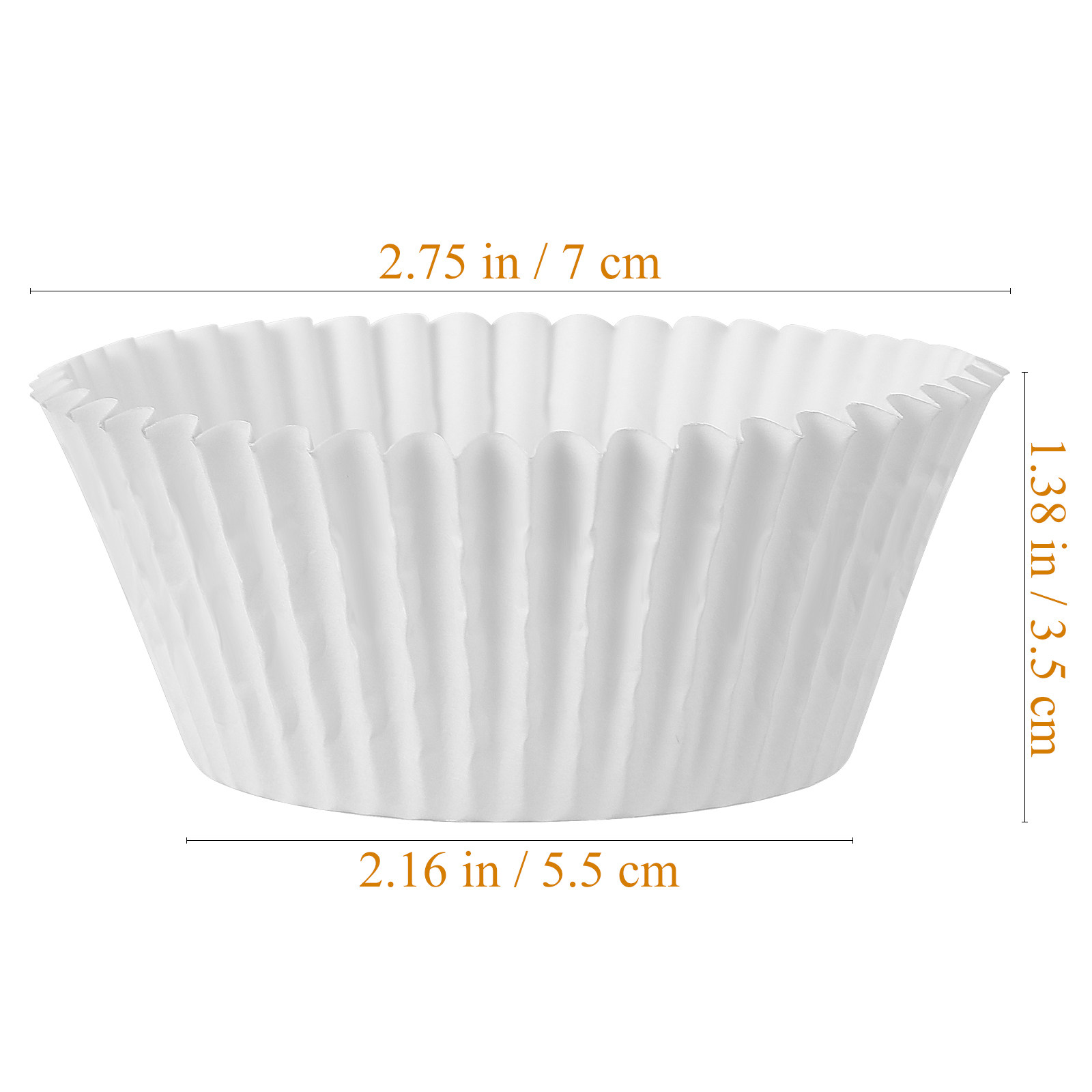 100Pcs Elegant Cupcake Liners  - Baby Food Restaurant recensie en prijs