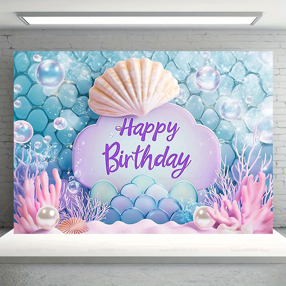 Mermaid Party Backdrops Childr - Baby Food Plan recensie en prijs