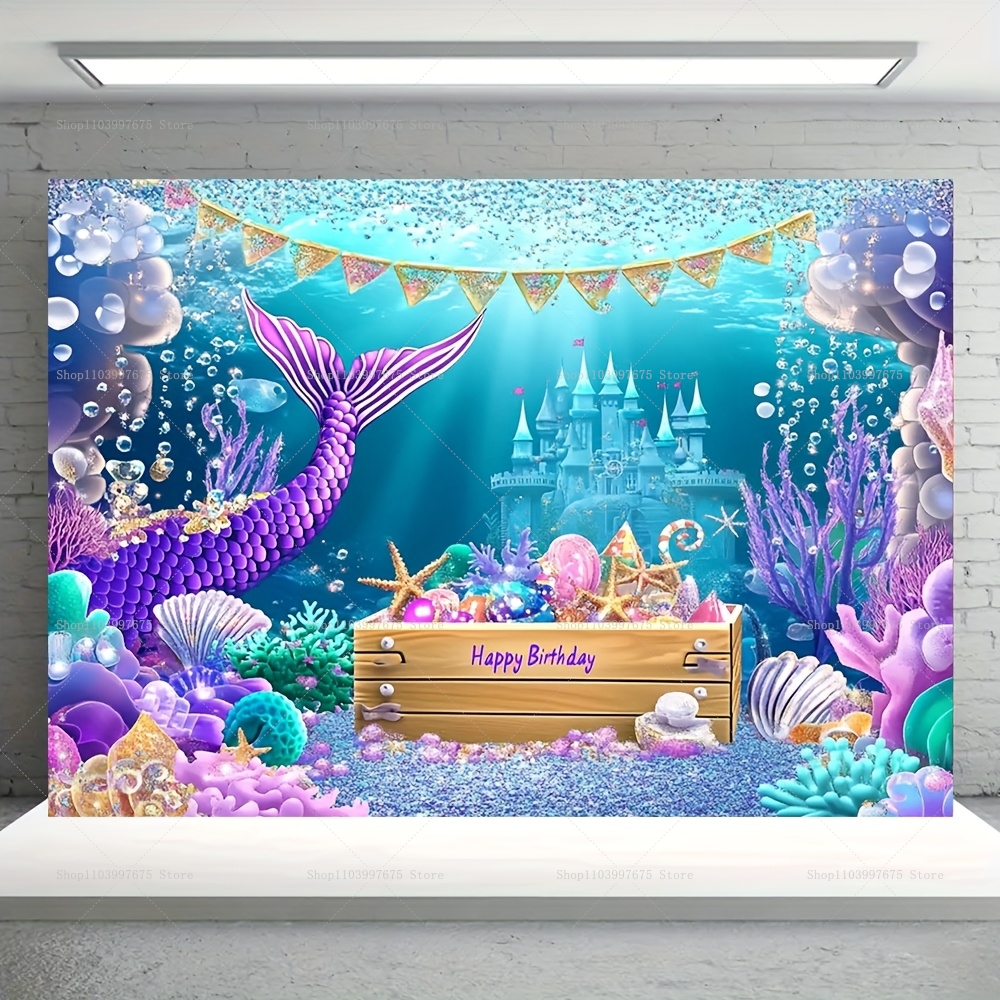 Mermaid Party Backdrops Childr - Baby Food Plan recensie en prijs
