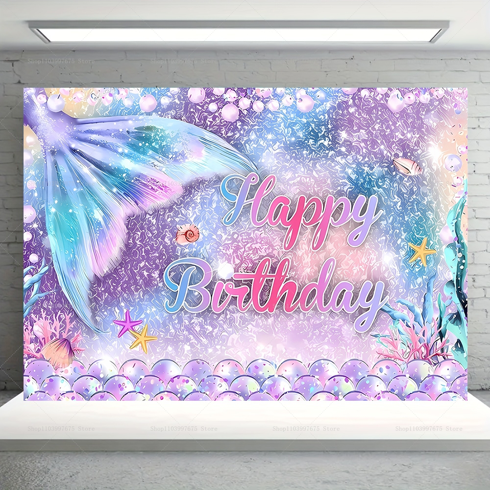 Mermaid Party Backdrops Childr - Baby Food Plan recensie en prijs
