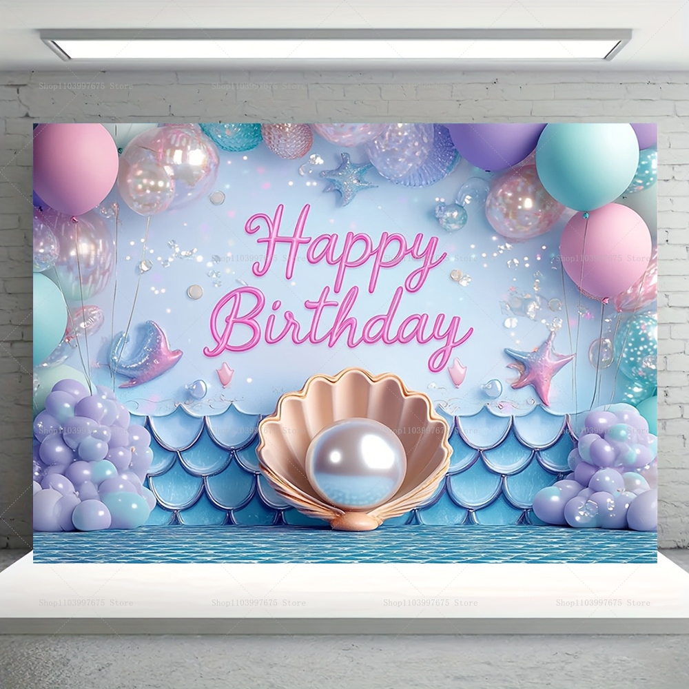 Mermaid Party Backdrops Childr - Baby Food Plan recensie en prijs