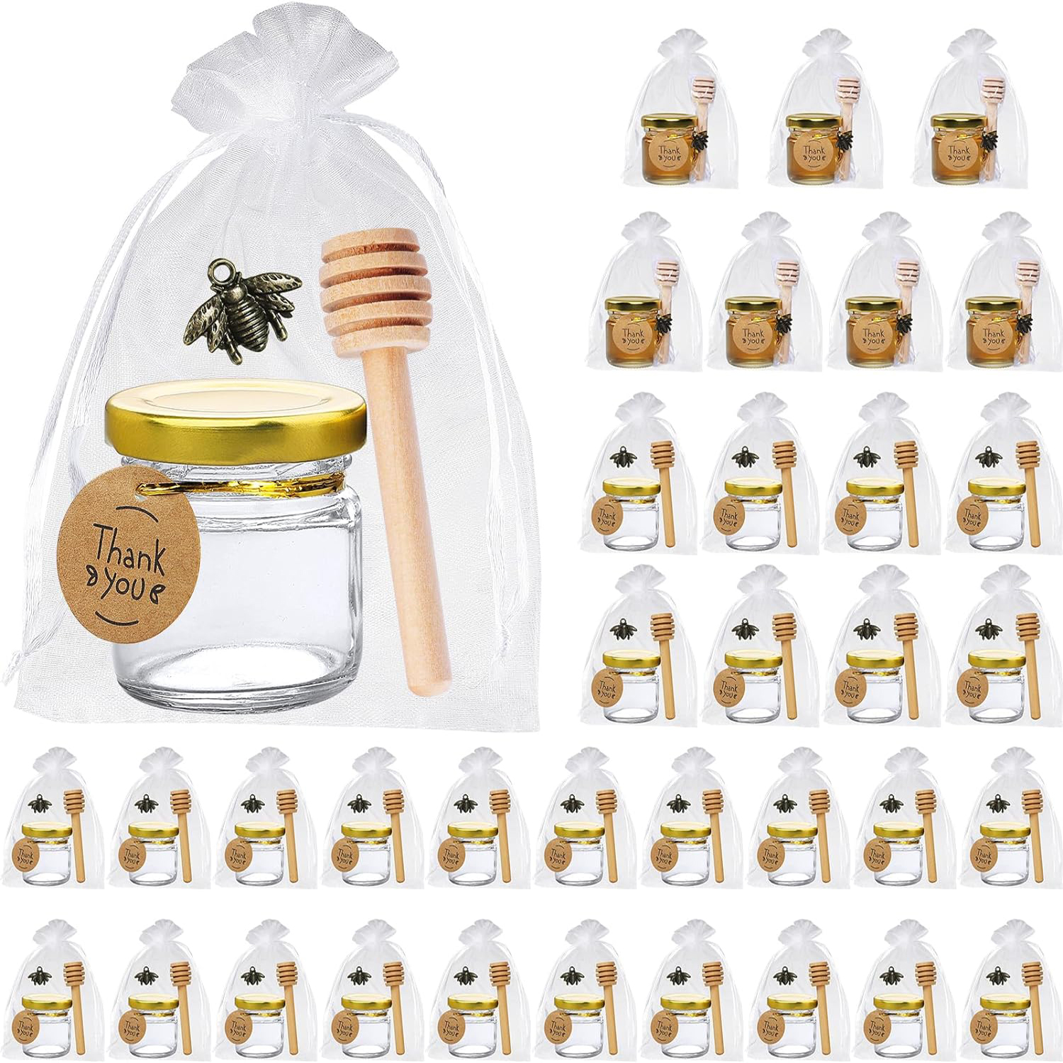 Mini Glass Honey Jars with Woo - Baby Food Jar recensie en prijs