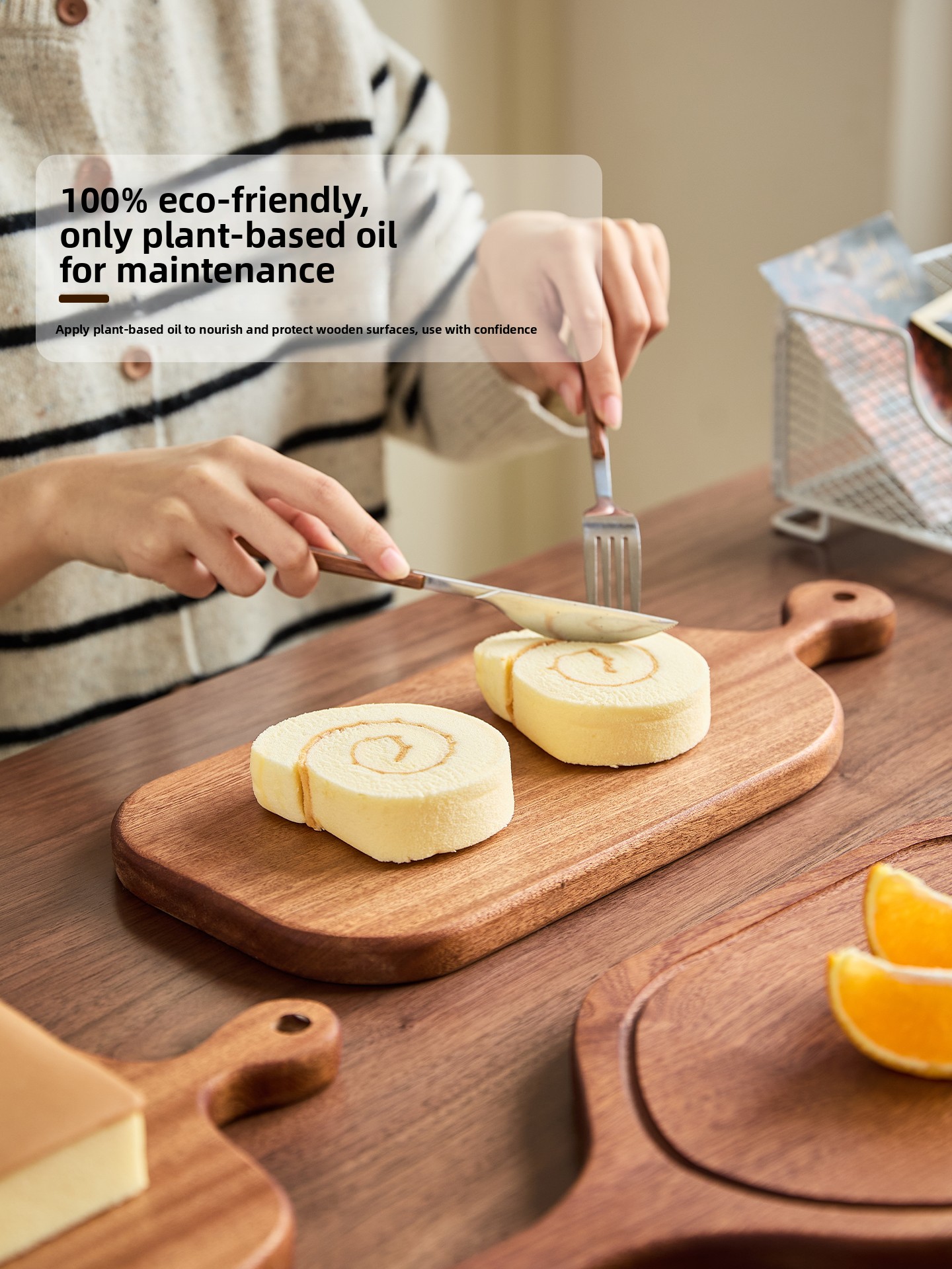  Wood Cutting Board Uptown Tea - Baby Food Restaurant recensie en prijs