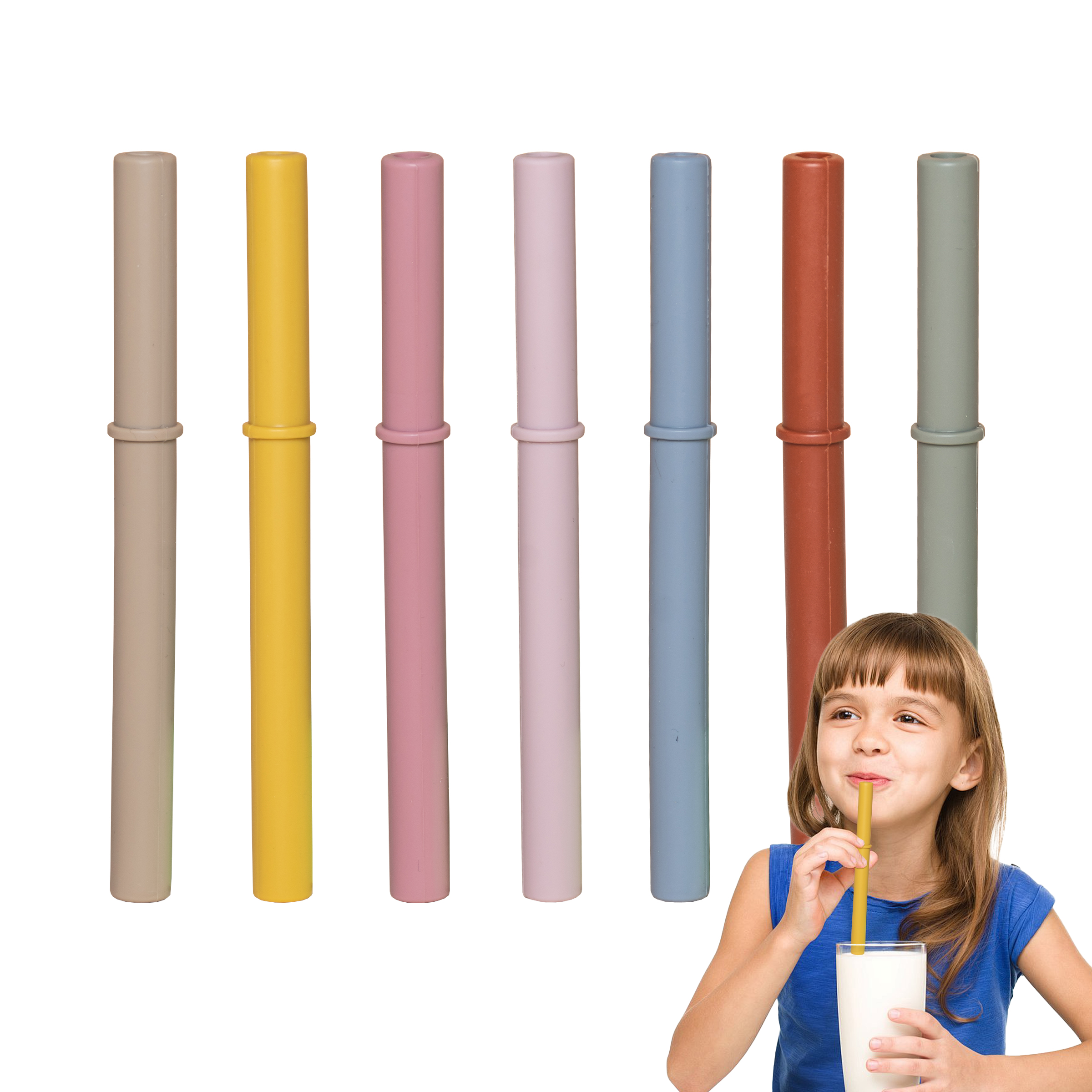 Morandi Color Silicone Straw,  - Baby Food Thermos recensie en prijs