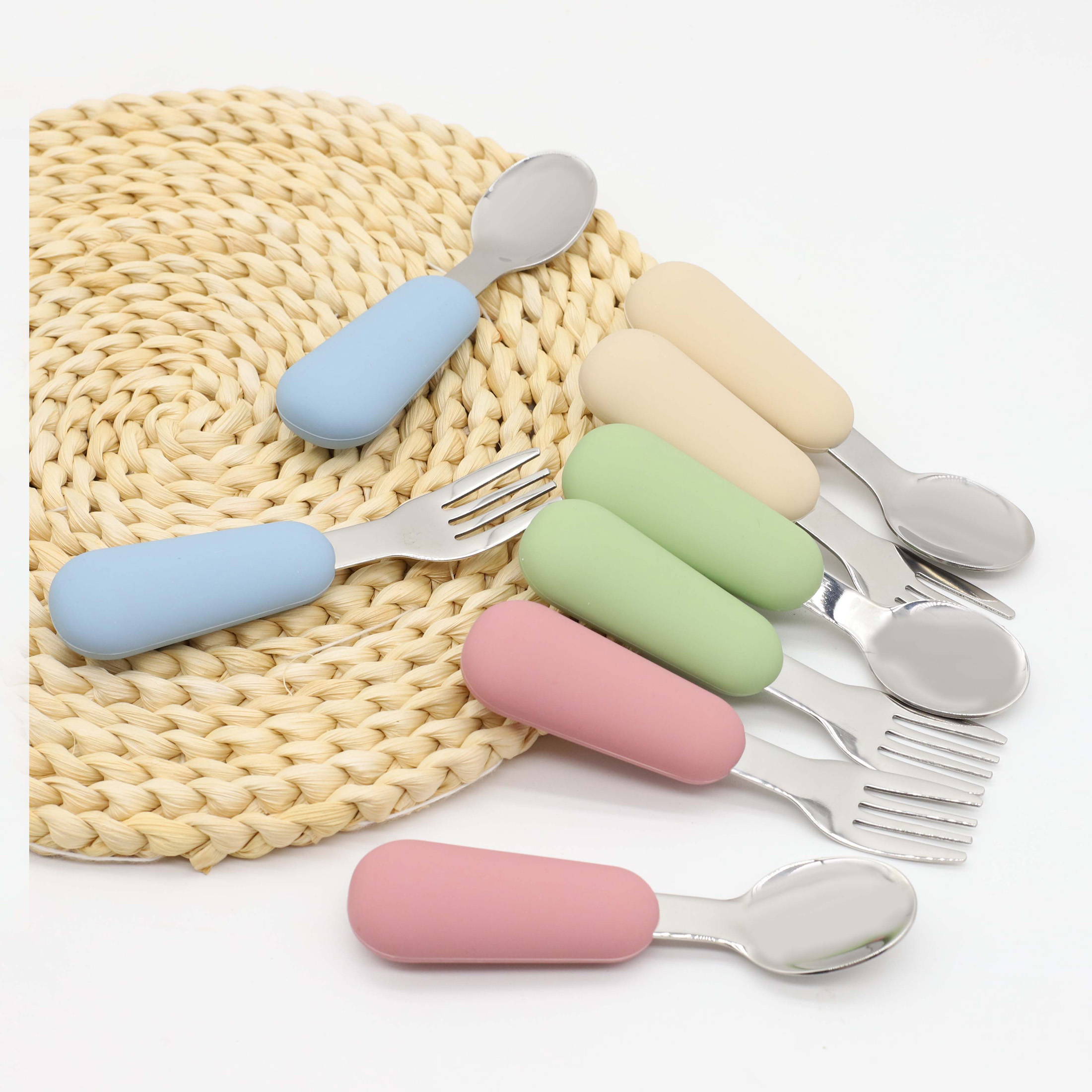 Silicone stainless steel spoon - Baby Food Lunch recensie en prijs