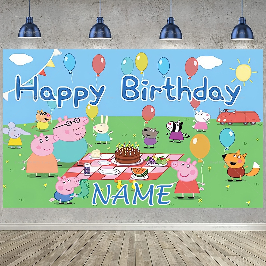 Custom Name Cartoon Peppa Pig  - Baby Food Plan recensie en prijs