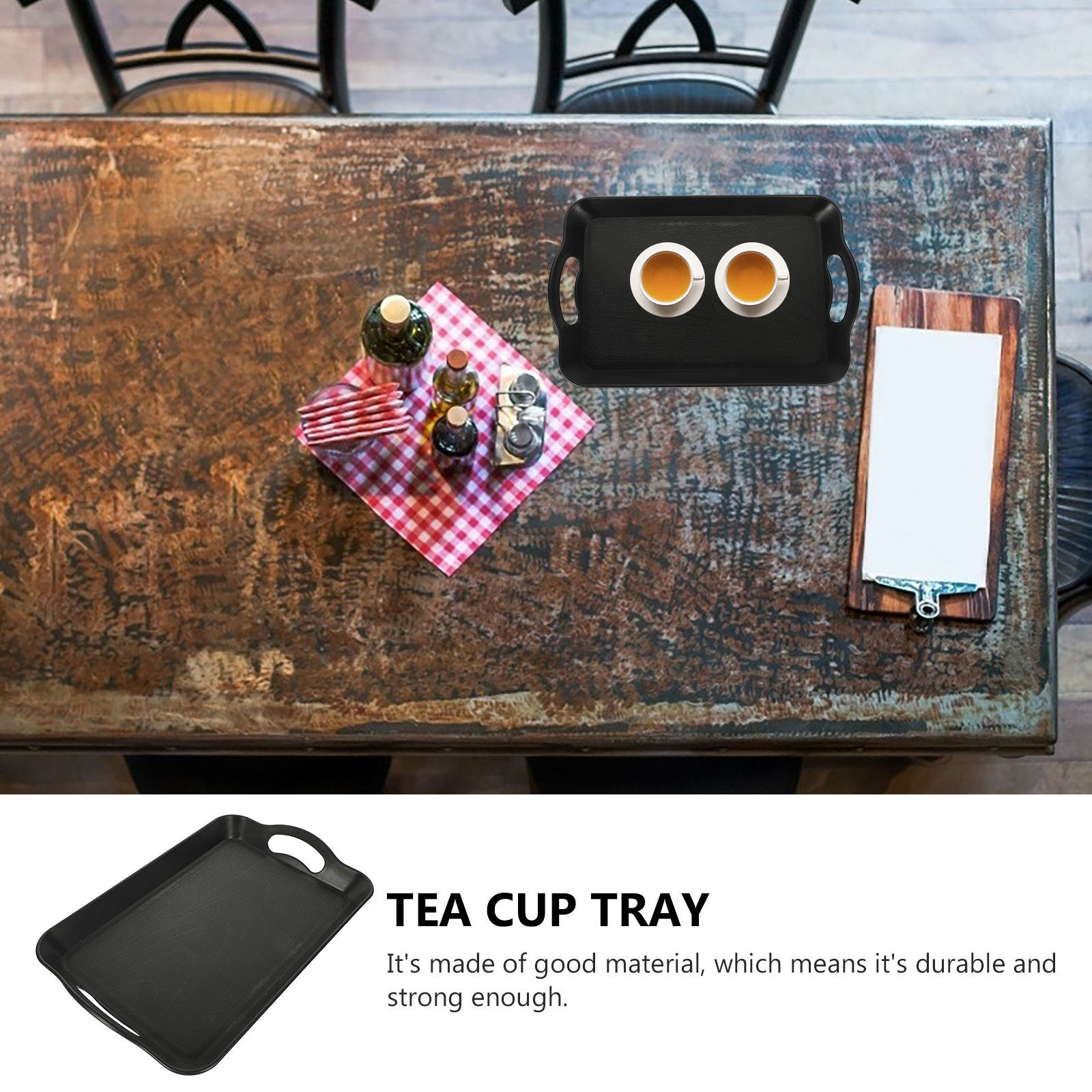 Double Handle Serving Tray Rec - Baby Food Restaurant recensie en prijs