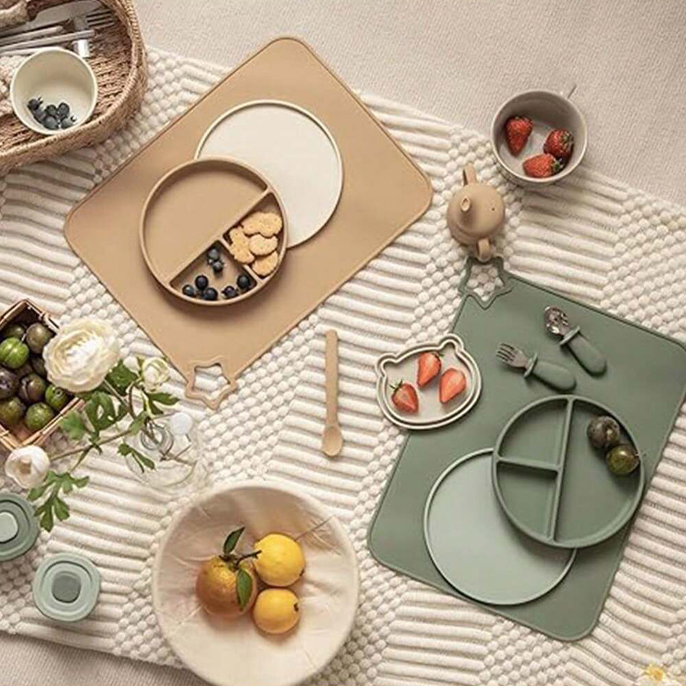 1PCS Simple Silicone Placemat  - Baby Food Restaurant recensie en prijs