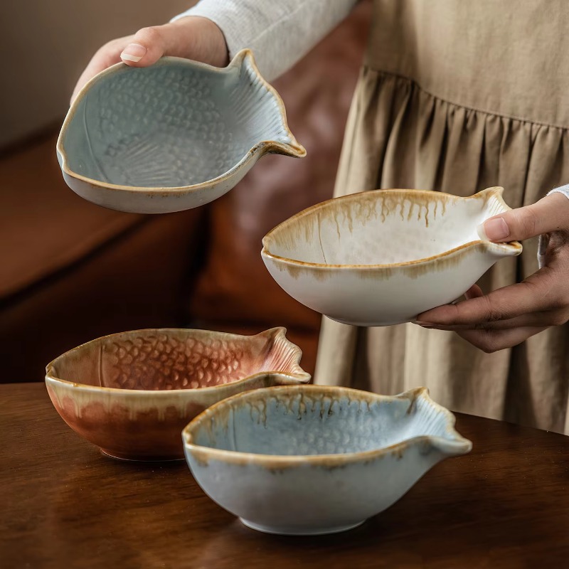 Creative Fish Shape Ceramic Bo - Baby Food Restaurant recensie en prijs