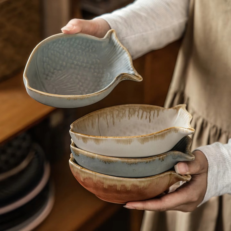 Creative Fish Shape Ceramic Bo - Baby Food Restaurant recensie en prijs