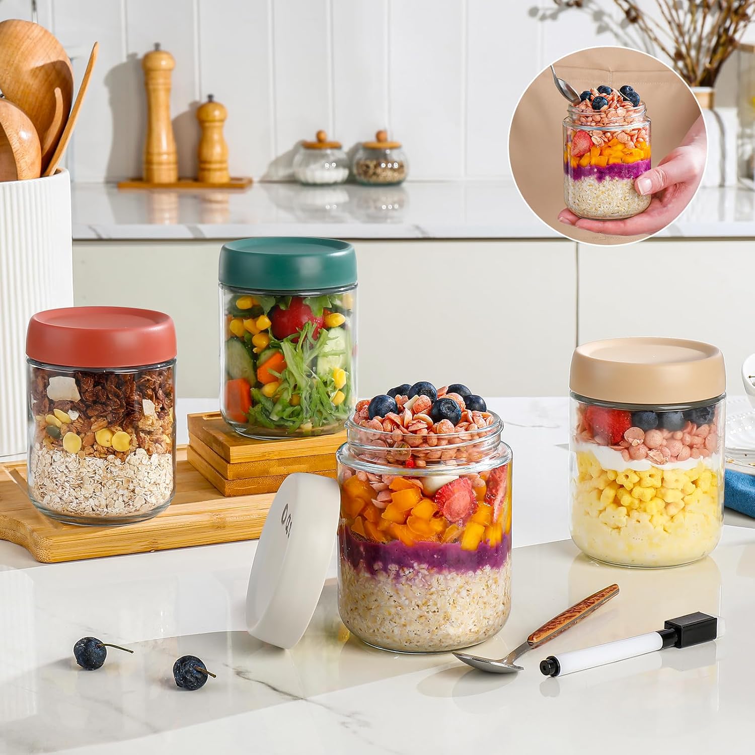 Glass Overnight Oats Container - Baby Food Set recensie en prijs