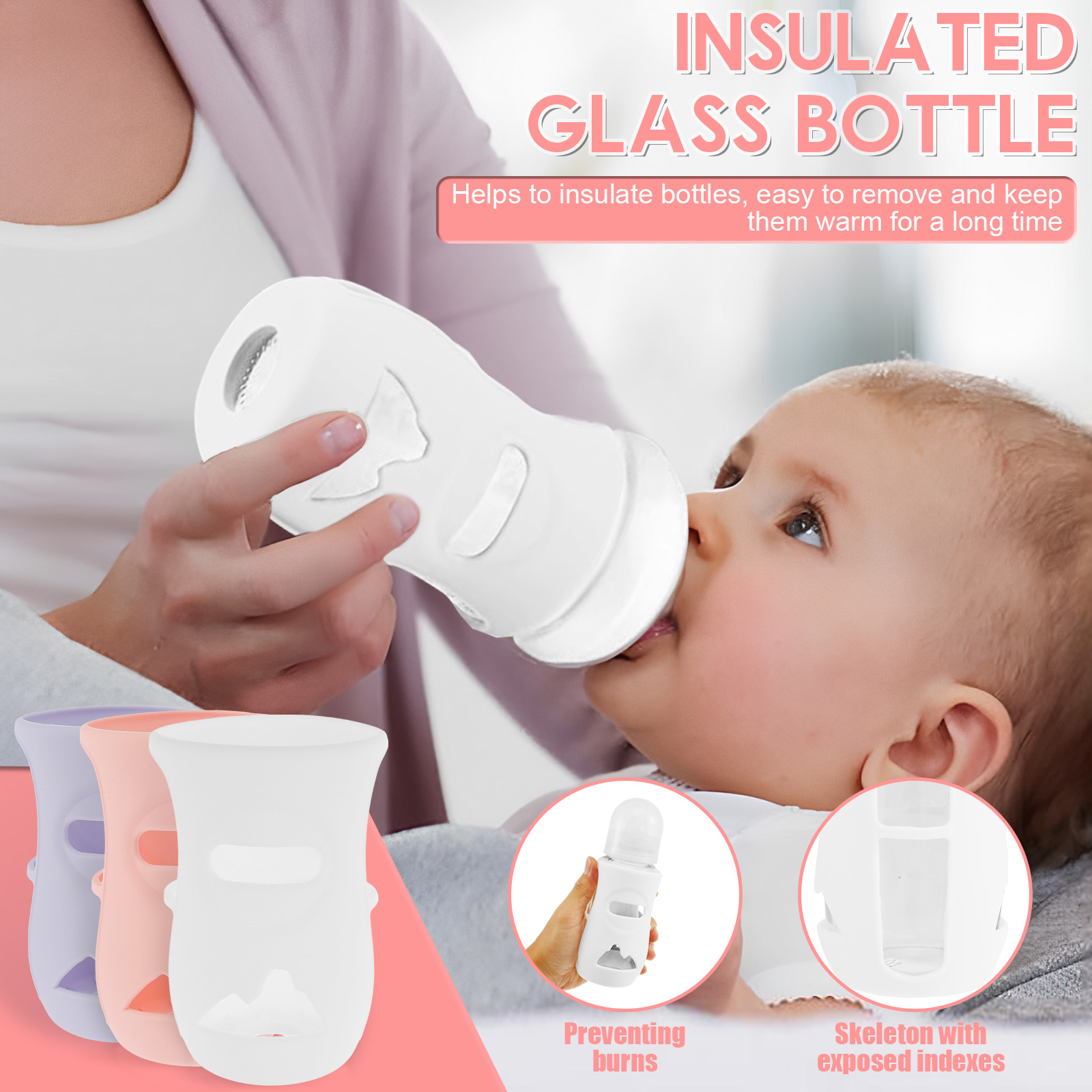 Silicone Sleeves Silicone Baby - Baby Food Glass recensie en prijs