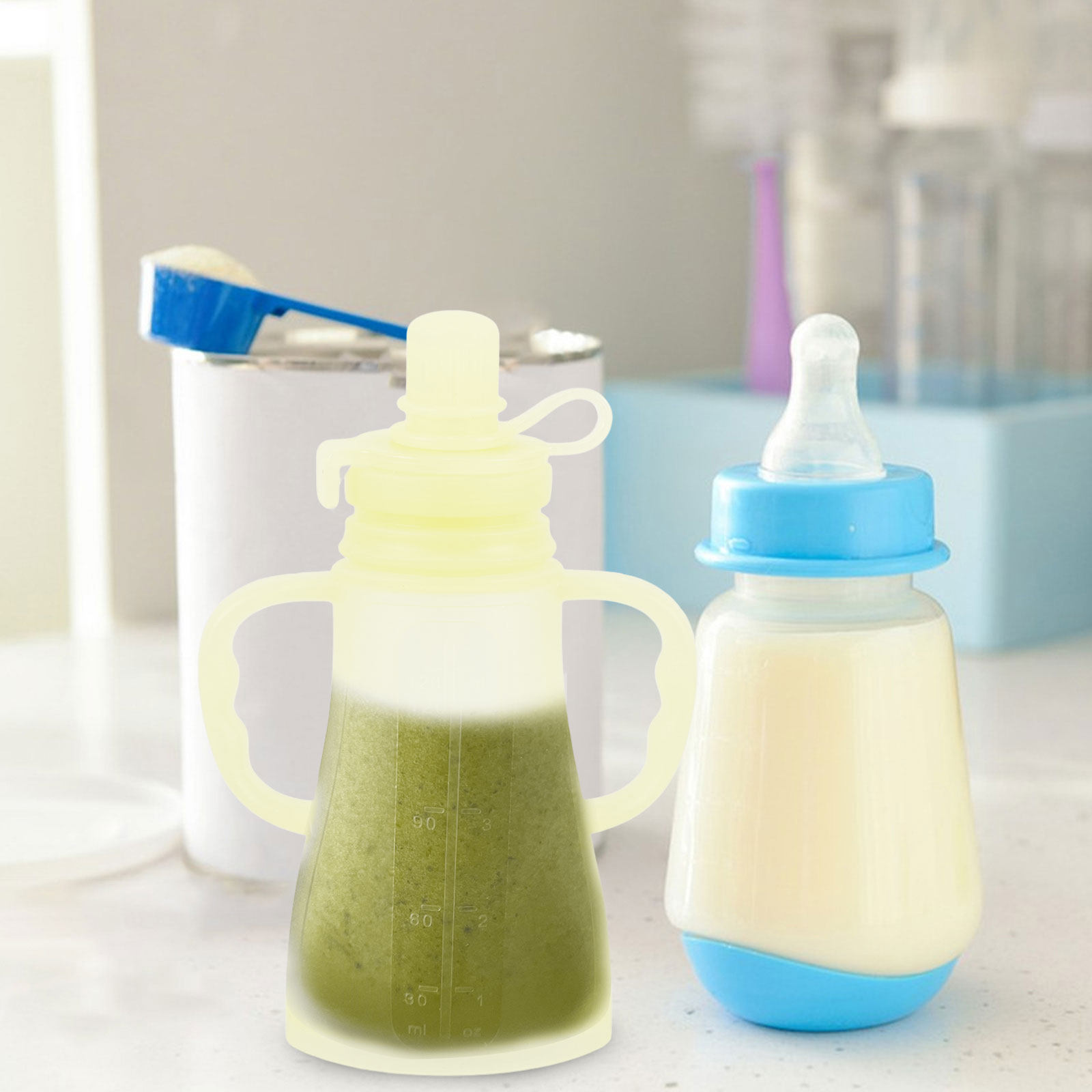 Silicone Baby Food Pouches Lig - Baby Food Yogurt recensie en prijs