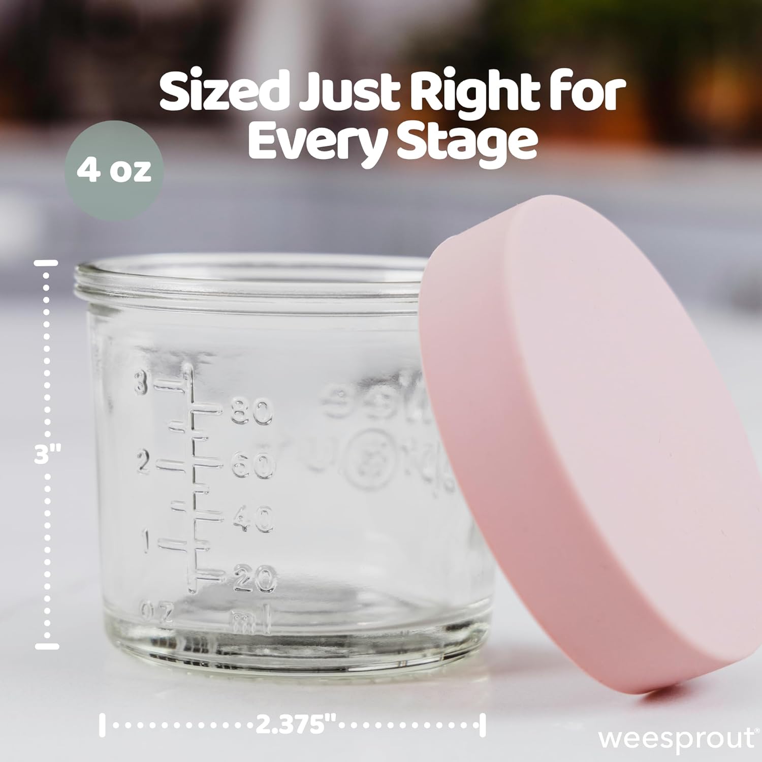 Glass Baby Food Storage Jars w - Baby Food Jar recensie en prijs