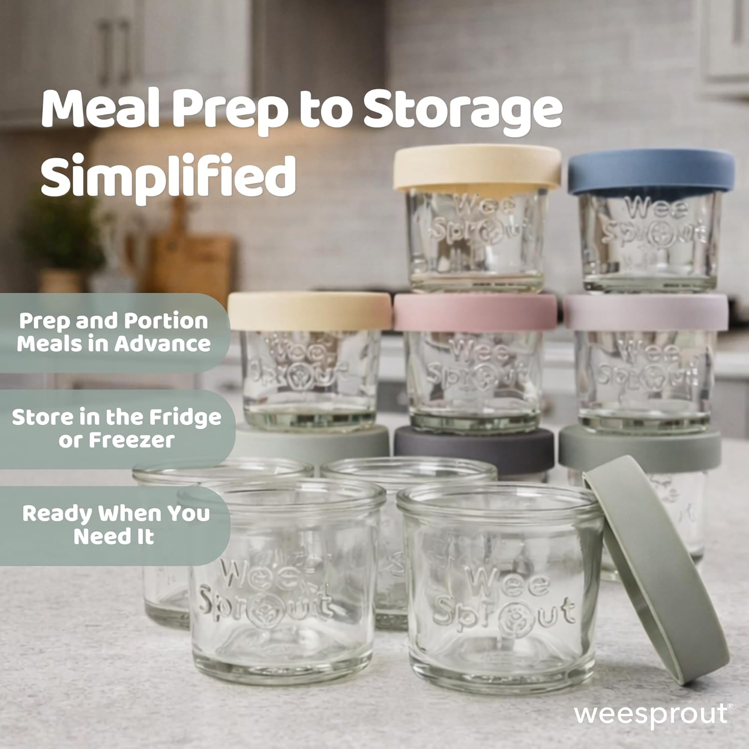 Glass Baby Food Storage Jars w - Baby Food Jar recensie en prijs