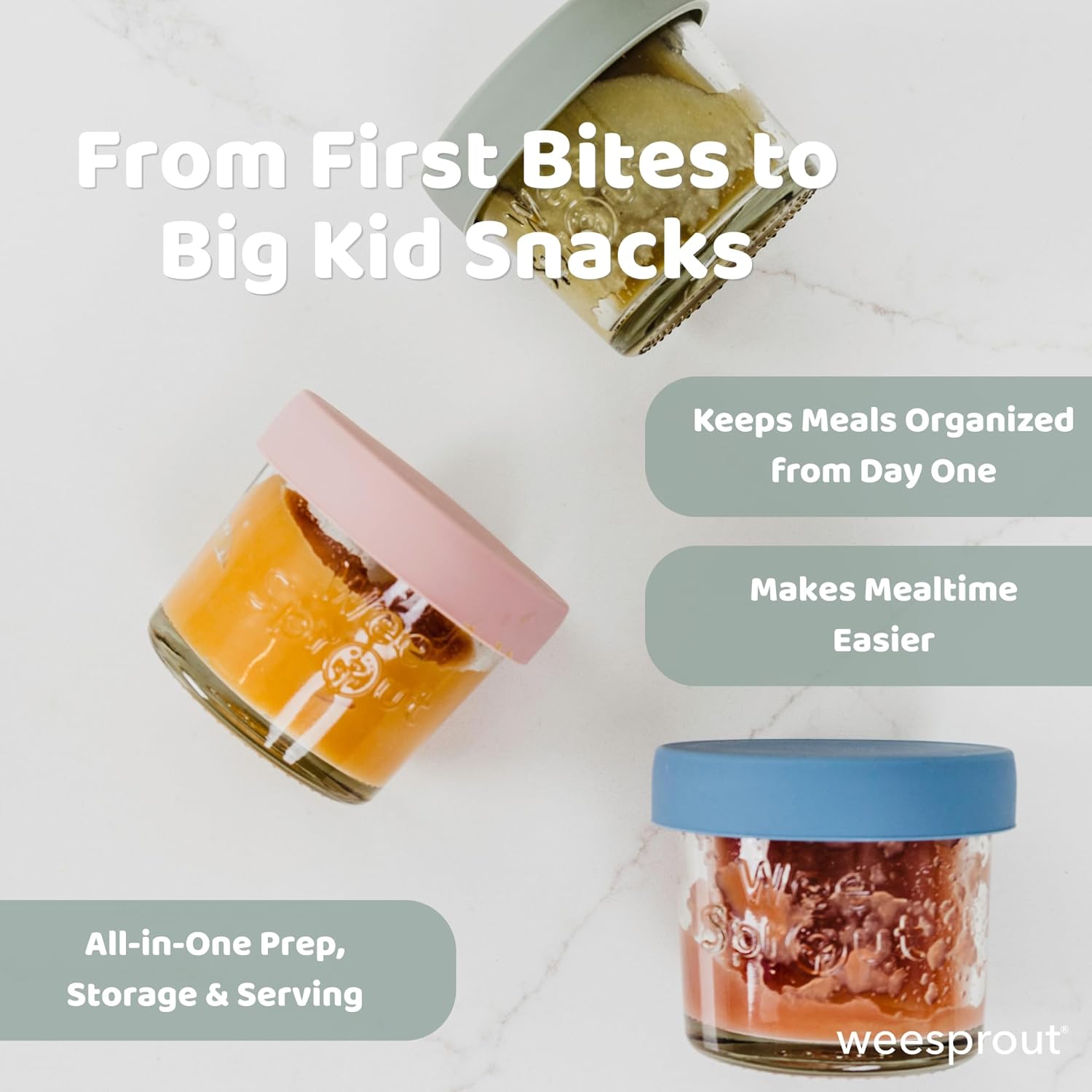 Glass Baby Food Storage Jars w - Baby Food Jar recensie en prijs