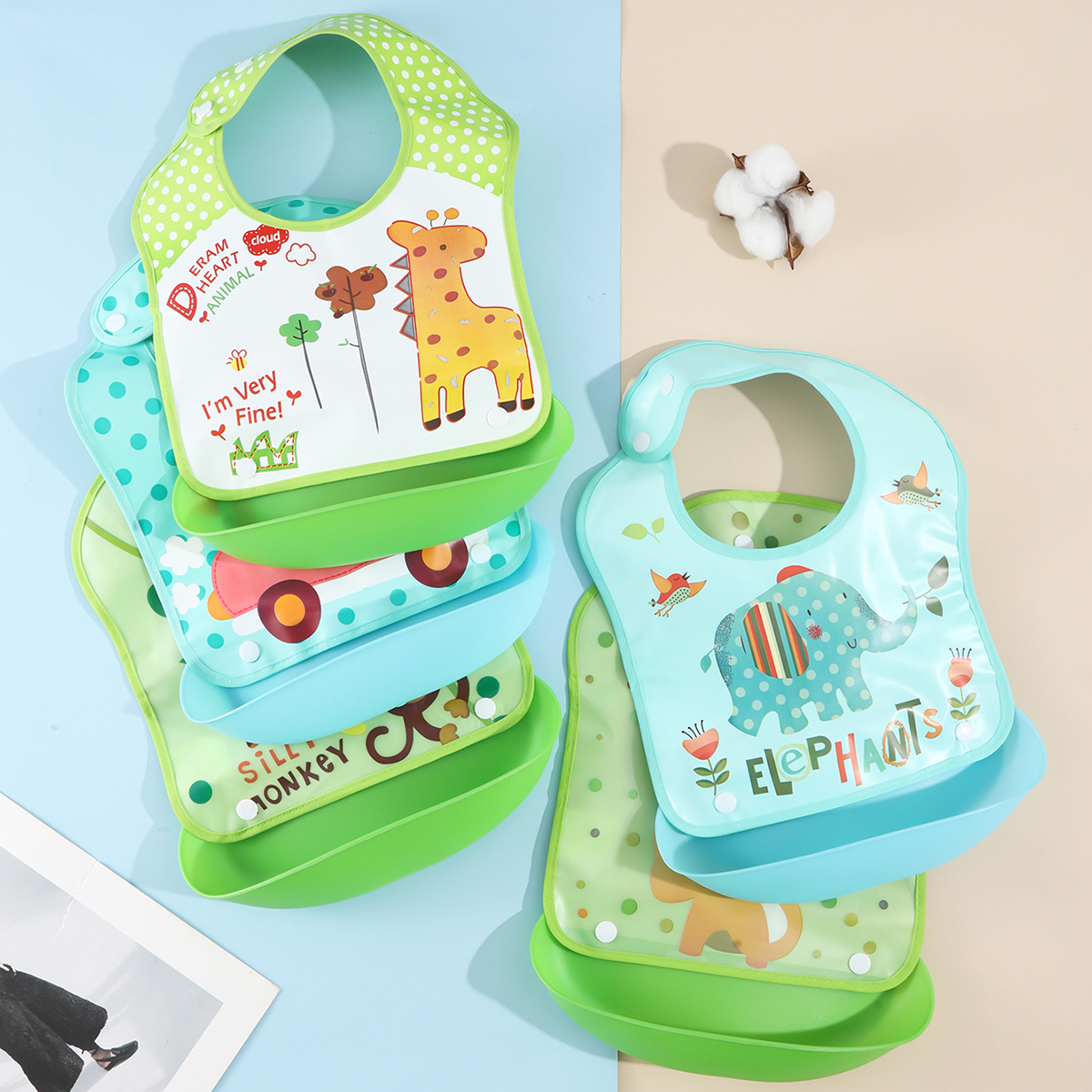 Baby food bib Baby waterproof  - Baby Food Set recensie en prijs