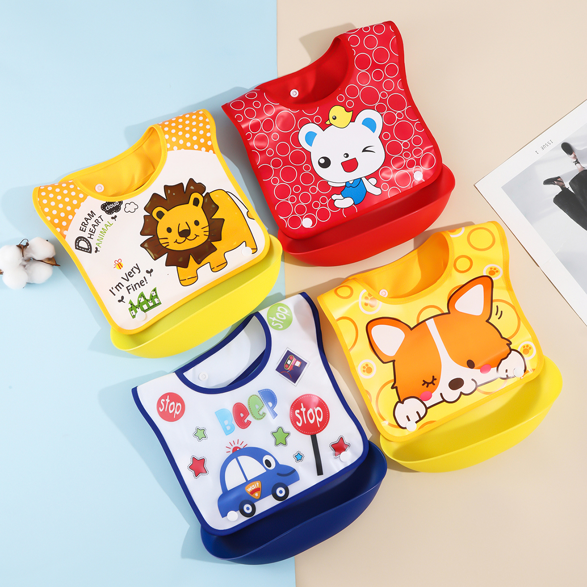 Baby food bib Baby waterproof  - Baby Food Set recensie en prijs