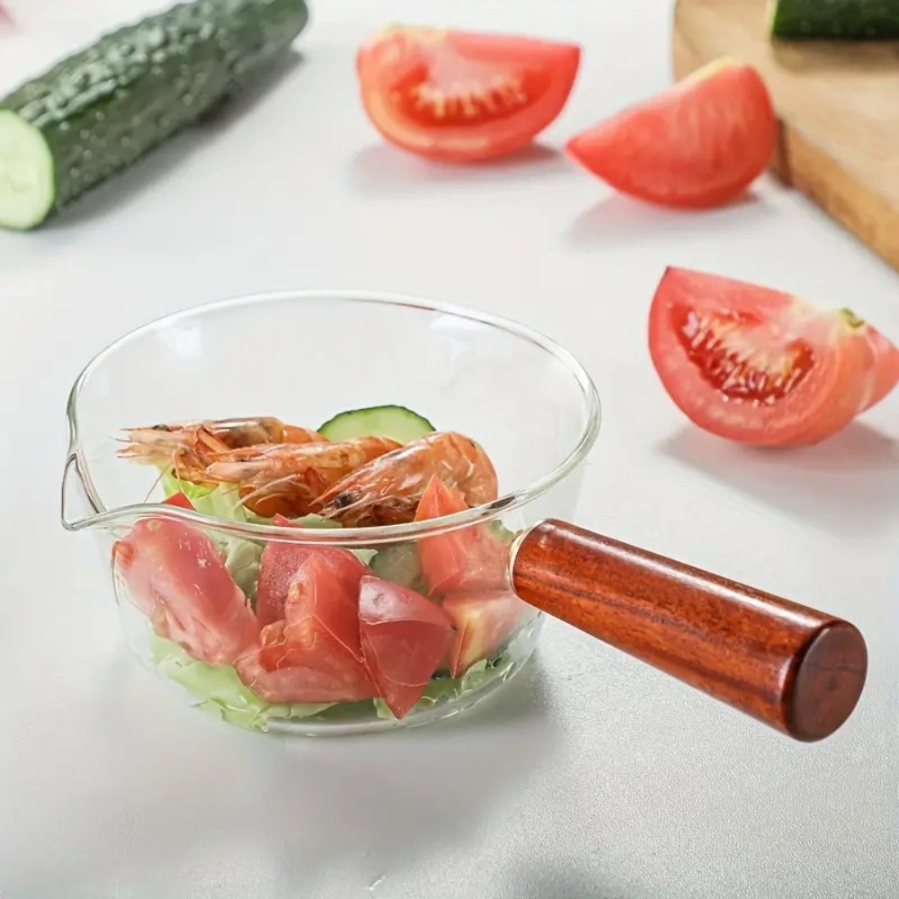 Fashion Wood Handle Glass Milk - Baby Food Glass recensie en prijs