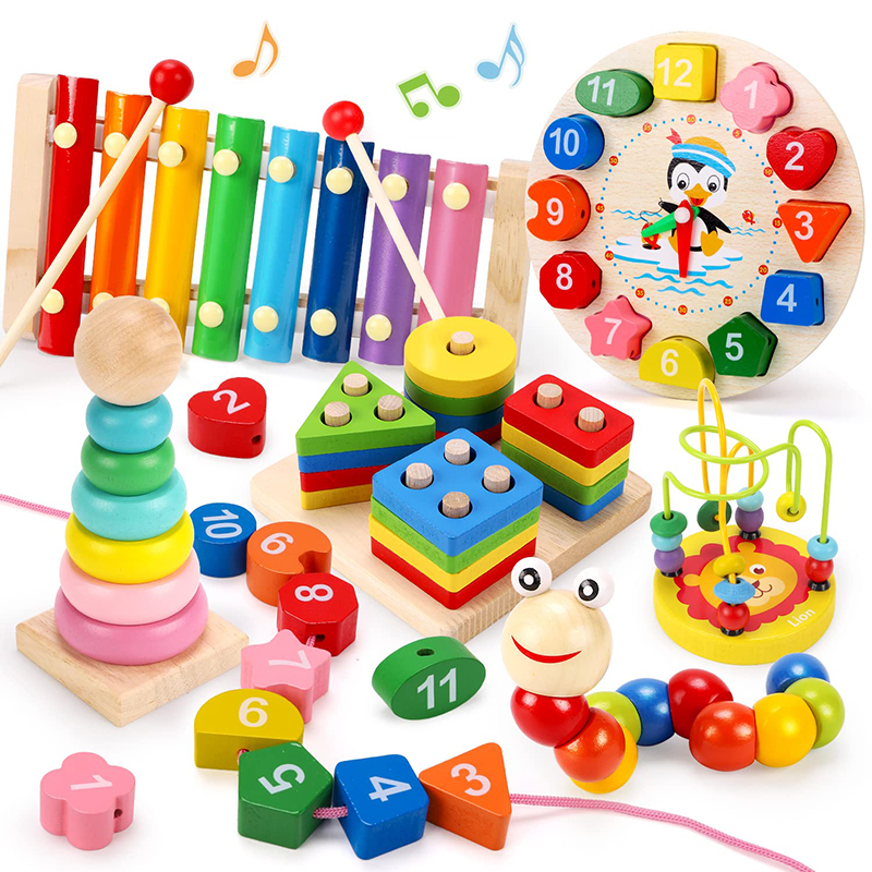 5-6pcs/set Montessori Wooden T - Baby Food Set recensie en prijs