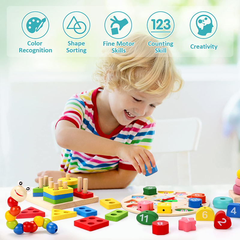 5-6pcs/set Montessori Wooden T - Baby Food Set recensie en prijs