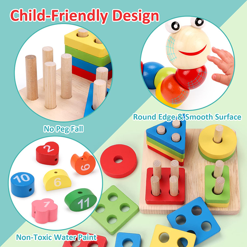 5-6pcs/set Montessori Wooden T - Baby Food Set recensie en prijs