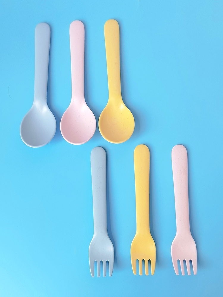 Bamboo Fiber Fork Spoon Baby A - Baby Food Restaurant recensie en prijs