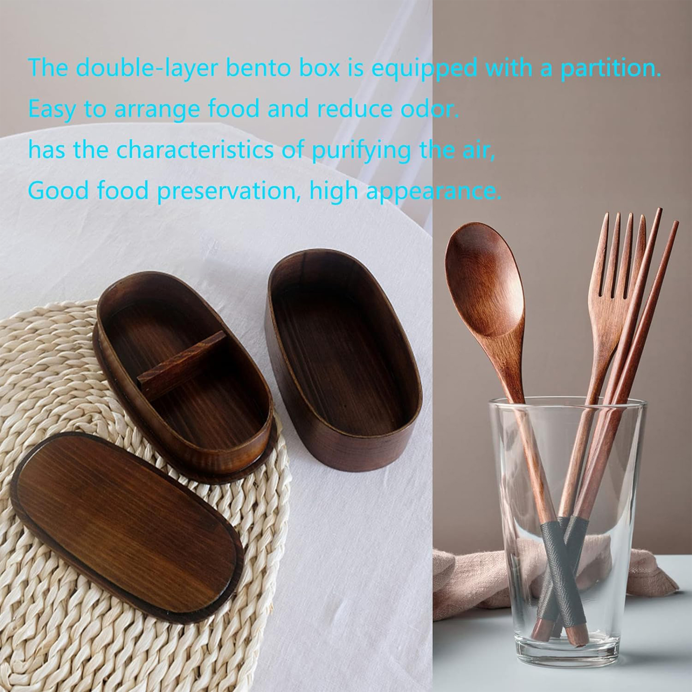 Double Wooden Lunchbox Bento B - Baby Food Lunch recensie en prijs