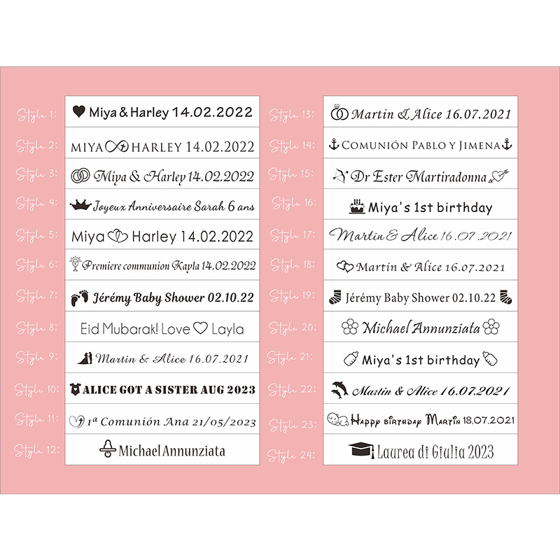 100pcs Personalized Colored Wo - Baby Food Plan recensie en prijs